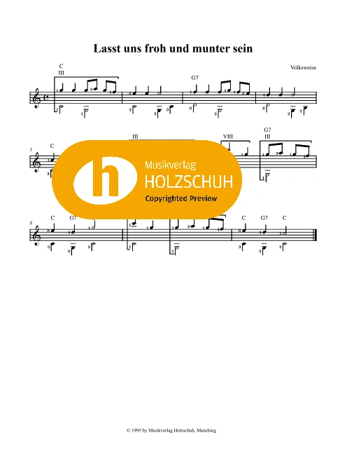 Lasst uns froh und munter sein